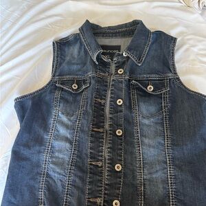 Maurices Denim Sleeveless Vest